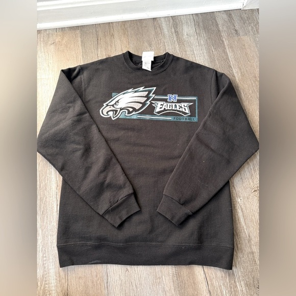 VTG NFL Philadelphia Eagles Sweatshirt Crewneck Black Blue Size S M UNISEX Birds - Picture 1 of 7